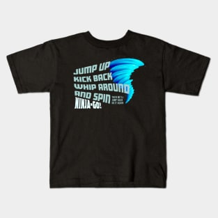 Ninjago Spinjitzu Blue Fan-Art Kids T-Shirt